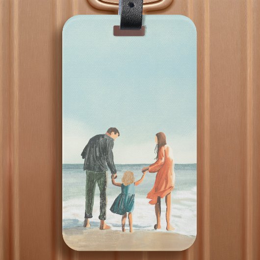 Uw eigen kunstwerk | Je tekening uploaden Bagagelabel