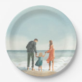 Uw eigen kunstwerk | Je tekening uploaden Papieren Bordje (Voorkant)