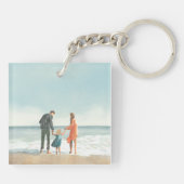 Uw eigen kunstwerk | Je tekening uploaden Sleutelhanger (Achterkant)