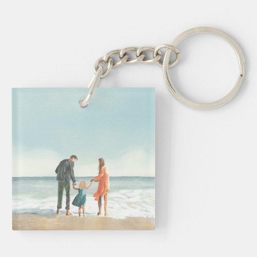 Uw eigen kunstwerk | Je tekening uploaden Sleutelhanger (Achterkant)