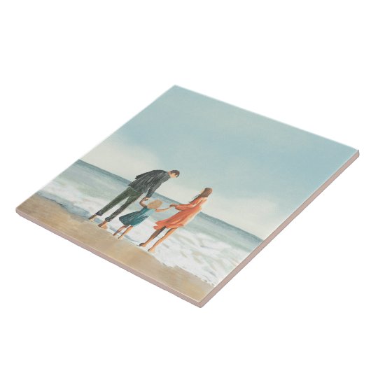 Uw eigen kunstwerk | Je tekening uploaden Tegeltje (Zijkant)