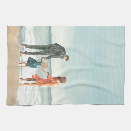 Uw eigen kunstwerk | Je tekening uploaden Theedoek (Horizontaal)