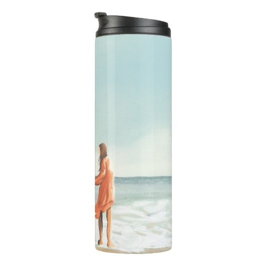 Uw eigen kunstwerk | Je tekening uploaden Thermosbeker (Geroteerd rechts)