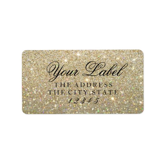 Uw eigen label - Gold Glitter Fab (Voorkant)