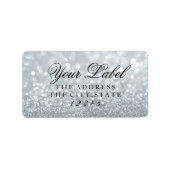Uw eigen label - Silver Glitter Fab (Voorkant)
