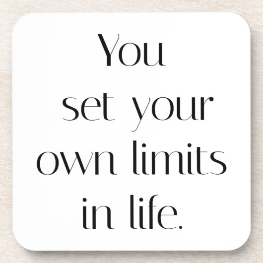 Uw eigen limiet hard Onderzetter (Voorkant)