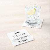 Uw eigen limieten papieren Onderzetter (Insitu)