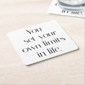 Uw eigen limieten papieren Onderzetter (Schuin)