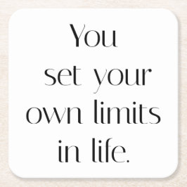 Uw eigen limieten papieren Onderzetter