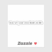 Uw eigen limieten voor vinylSticker op maat gesned Sticker (Vel)