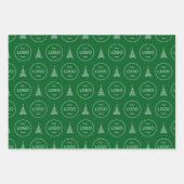 Uw eigen logo bedrijf kerstboom Tissue Paper (Voorkant 2)