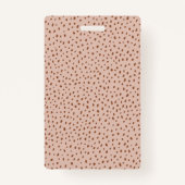 UW EIGEN LOGO Beige Foto Badge (Achterkant)