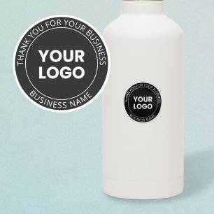 Uw eigen Logo & Dank u bericht Transparant Sticker