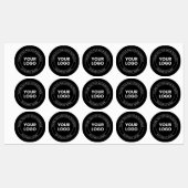 Uw eigen Logo & Dank u bewerkbaar bericht Labels (Vel)