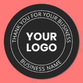 Uw eigen Logo & Dank u bewerkbaar bericht Labels