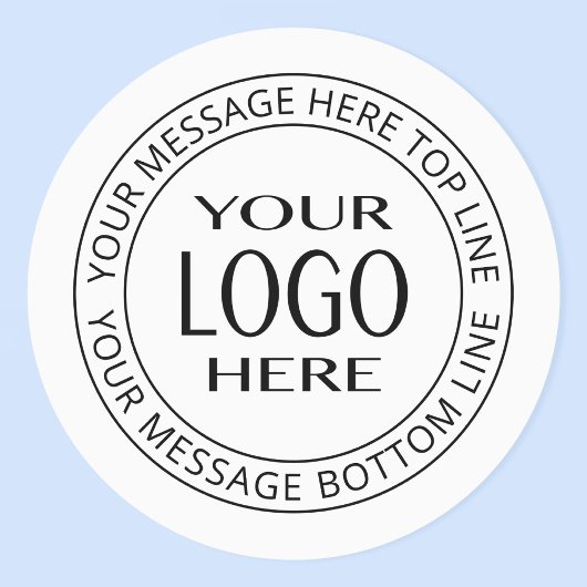 Uw eigen Logo en Circulaire tekst Labels