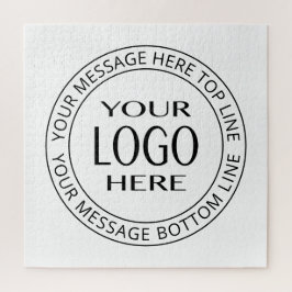 Uw eigen Logo en  Circulaire tekst Legpuzzel