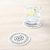 Uw eigen Logo en  Circulaire tekst Ronde Kartonnen Onderzetter (Insitu)