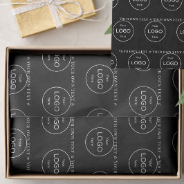 Uw eigen logo hier bedrijf black Tissue Paper Tissuepapier