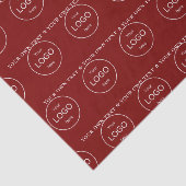 Uw eigen logo hier bedrijf red Tissue Paper Tissuepapier (Detail)