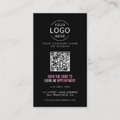Uw Eigen Logo Schoonheidssalon QR Code Loyalty & Visitekaartje (Voorkant)