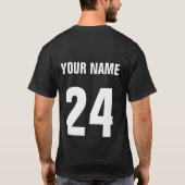Uw eigen naam en nummer Hockey Enforcer-T-shirt T-shirt (Achterkant)