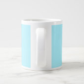 Uw eigen naam of woord | Soft Sky Blue Grote Koffiekop (Achterkant)