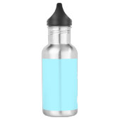 Uw eigen naam of woord | Soft Sky Blue Waterfles (Links)