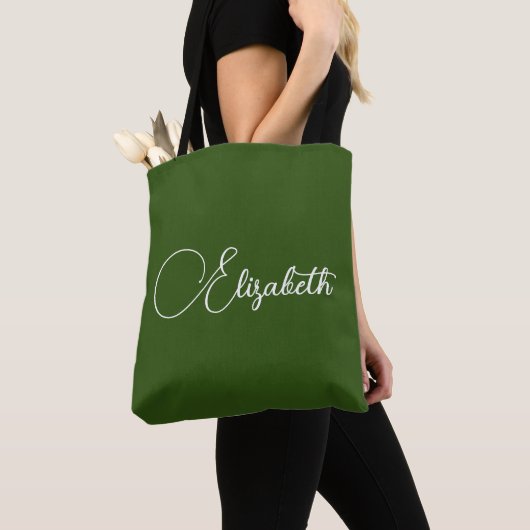  uw eigen naam Typografie-Sjabloon Tote Bag (Dichtbij)