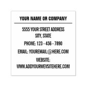 Uw eigen ontwerp Aangepast adres Zelfinktstempel Zelfinktende Stempel (Design)