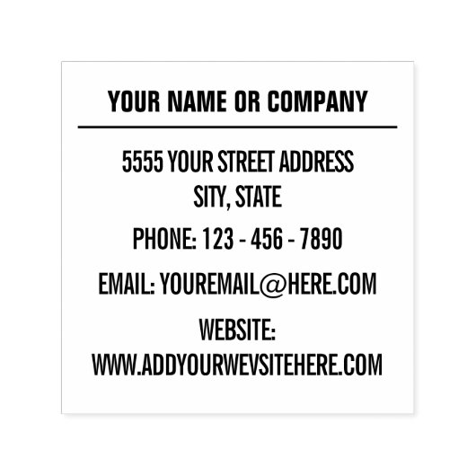 Uw eigen ontwerp Aangepast adres Zelfinktstempel Zelfinktende Stempel (Design)