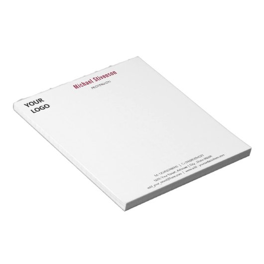 Uw eigen ontwerp aangepaste bedrijf notitieblok sj (Schuin)