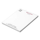 Uw eigen ontwerp aangepaste bedrijf notitieblok sj (Linkerzijde)