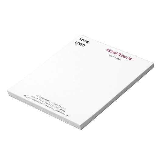 Uw eigen ontwerp aangepaste bedrijf notitieblok sj (Linkerzijde)