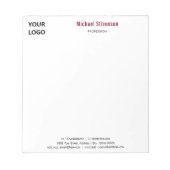 Uw eigen ontwerp aangepaste bedrijf notitieblok sj (Voorkant)
