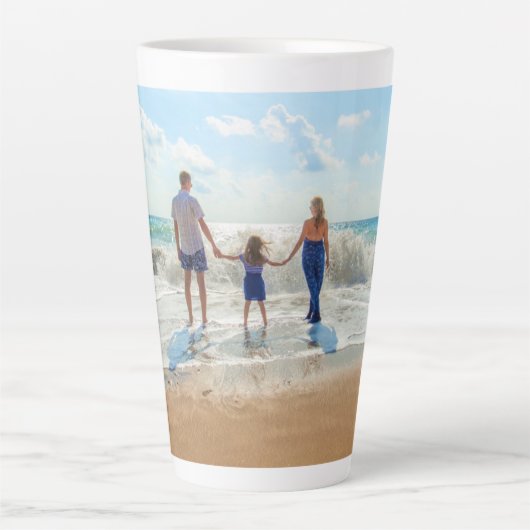 Uw eigen ontwerp aangepaste foto latte Mok (Voorkant)