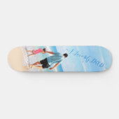 Uw eigen ontwerp aangepaste fototekst - Ik hou van Persoonlijk Skateboard (Horizontaal)