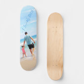 Uw eigen ontwerp aangepaste fototekst - Ik hou van Persoonlijk Skateboard (Voorkant)
