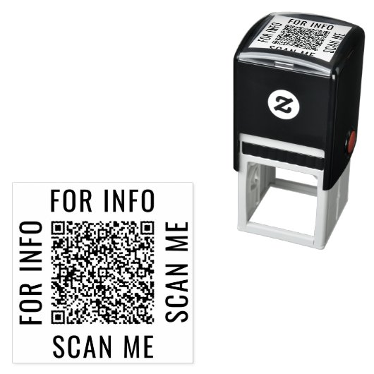Uw eigen ontwerp aangepaste QR-code zelfinktstempe Zelfinktende Stempel (In situ)
