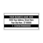 Uw eigen ontwerp adres Rubber Stamp Sjabloon Rubberstempel (Afrduk)