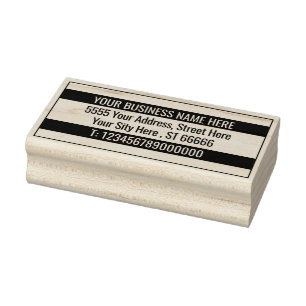 Uw eigen ontwerp adres Rubber Stamp Sjabloon Rubberstempel