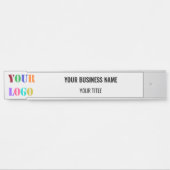 Uw Eigen Ontwerp Custom Company Logo en Naam Info Deurbordje (Voorkant)