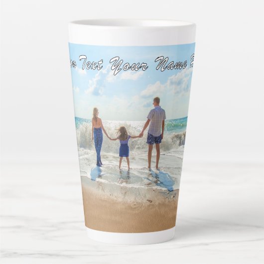 Uw eigen ontwerp Photo Latte Mok met aangepaste te (Voorkant)