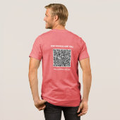 Uw eigen ontwerp QR-code en aangepaste tekstzaken Tri-Blend Shirt (Voorkant)