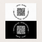 Uw eigen ontwerp QR-code Visitekaartje Kies kleur (Buitenkant ongevouwen)