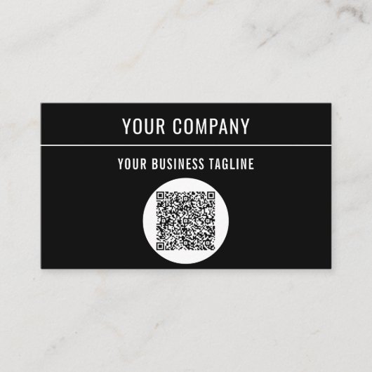 Uw eigen ontwerp QR-code Visitekaartje voorbeeld (Voorkant)