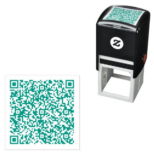Uw eigen ontwerp QR-codescan Zelfinkkend stempel (In situ)