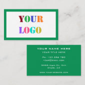 Uw eigen ontwerp Visitekaartje aangepaste kleuren (Voorkant / Achterkant)