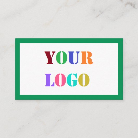 Uw eigen ontwerp Visitekaartje aangepaste kleuren (Voorkant)