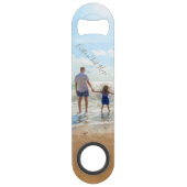 Uw eigen ontwerpfotobalksleutel met aangepaste tek speed flessenopener (Achterkant)